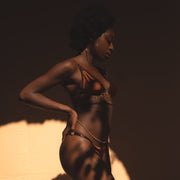 Mawu Copper Silk Thong_model1_Ihuoma