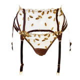 Kauri High Waist Embroidery Suspender