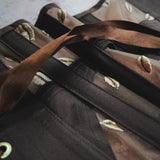 Ihuoma x Orchid Kauri Underbust corset close up in Chocolate
