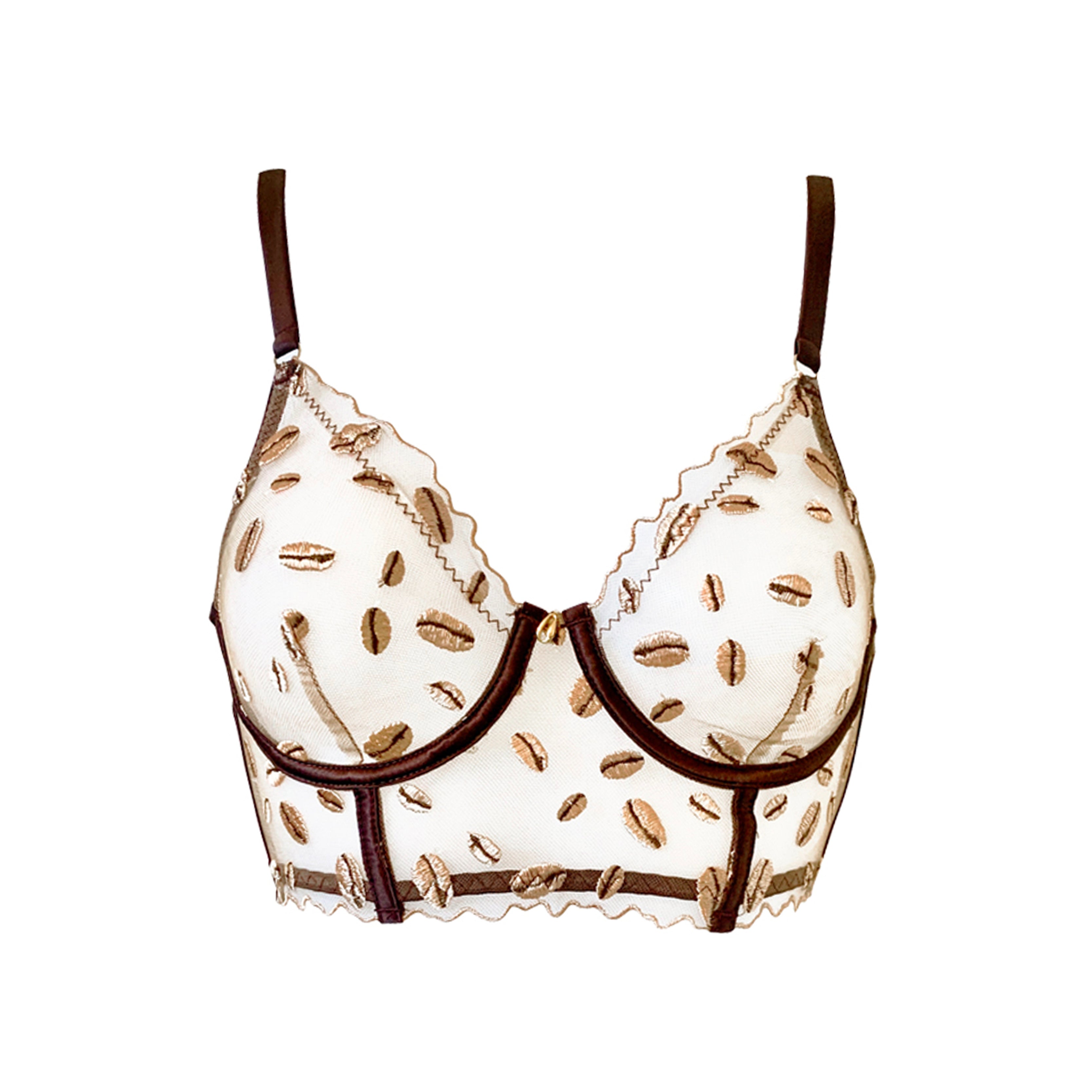 Kauri Embroidery Longline Plunge Product shot
