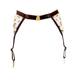 Kauri Embroidery Suspender Belt - product shot - back