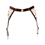 Kauri Embroidery Suspender Belt - product shot - back