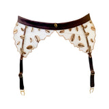 Kauri Embroidery Suspender Belt - product shot - front