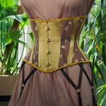Mannequin shot Ihuoma x Orchid Kauri Underbust Corset in Zanzibar Gold