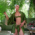 Model wearing Nairobi Silk Kimono with Nairobi Silk Quarter Cup - front