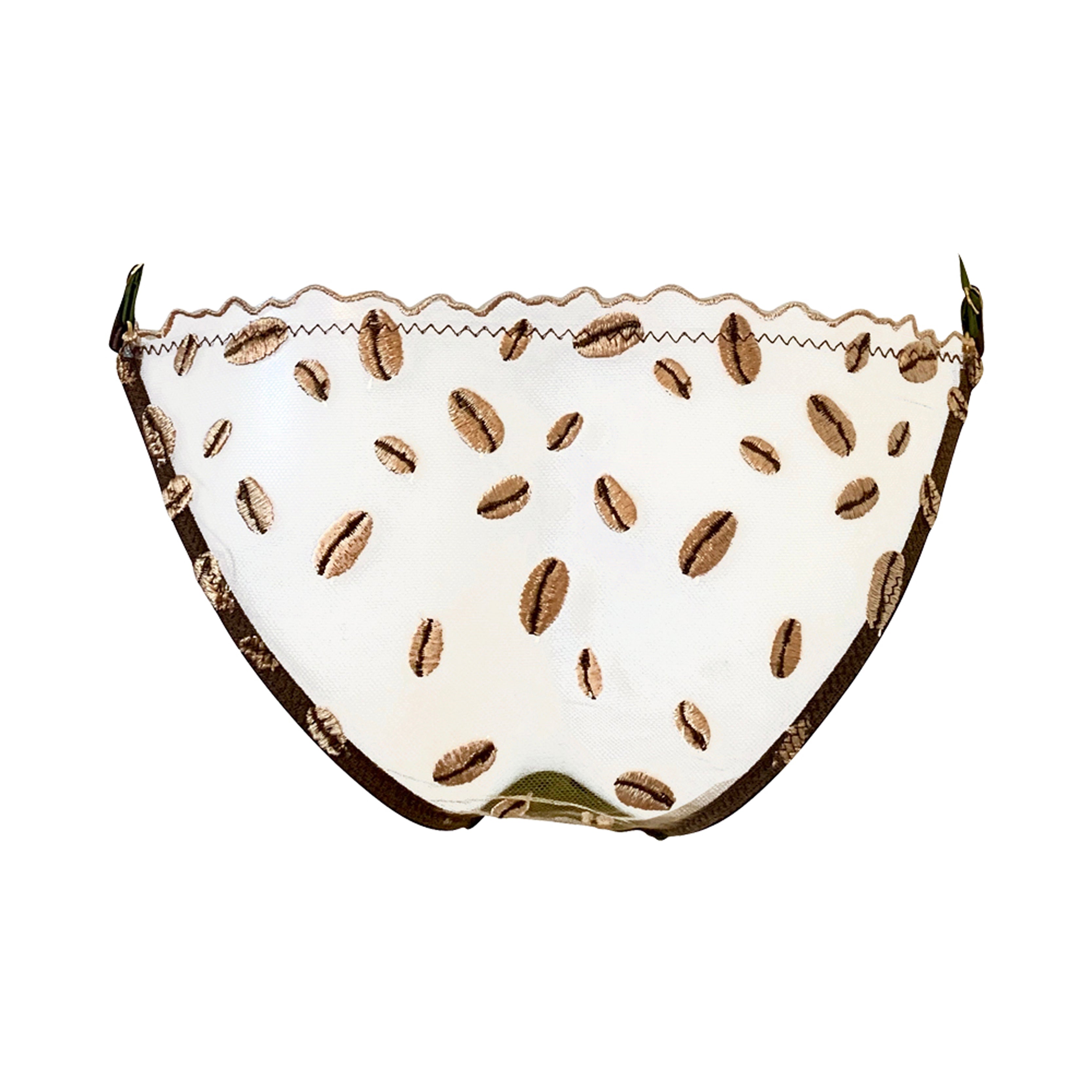 Product shot of Nairobi Silk and Embroidery brief - back
