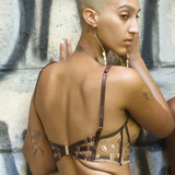 Kauri Embroidery Longline Plunge