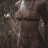 Divine Feminine Embroidered High Waist Brief with DF Bralette_campaign_model 3_front_Ihuoma