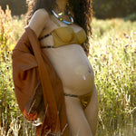 Oshun Gold Silk Thong_Model3_front_Ihuoma