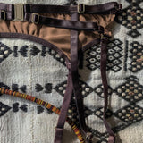 Ma'at Bronze Silk Suspender_flat lay_back detail_Ihuoma