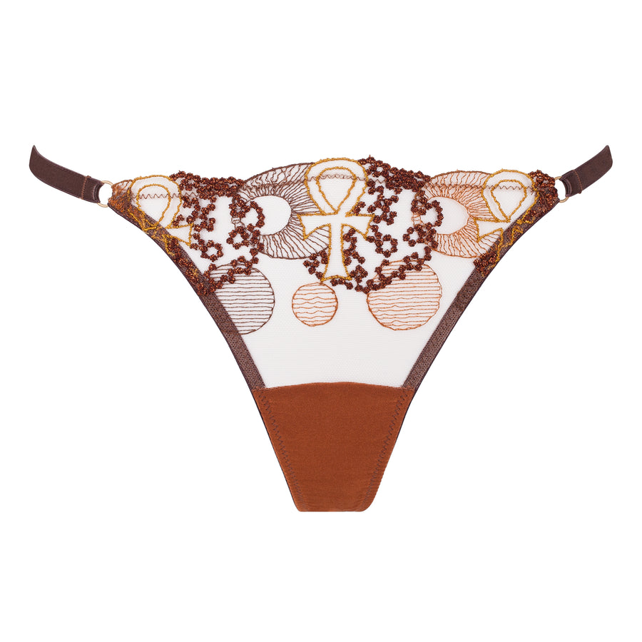 Divine Feminine Embroidered Thong_Product_front_Ihuoma 