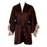 Asase Ya Chocolate Silk Kimono_Product front_Ihuoma