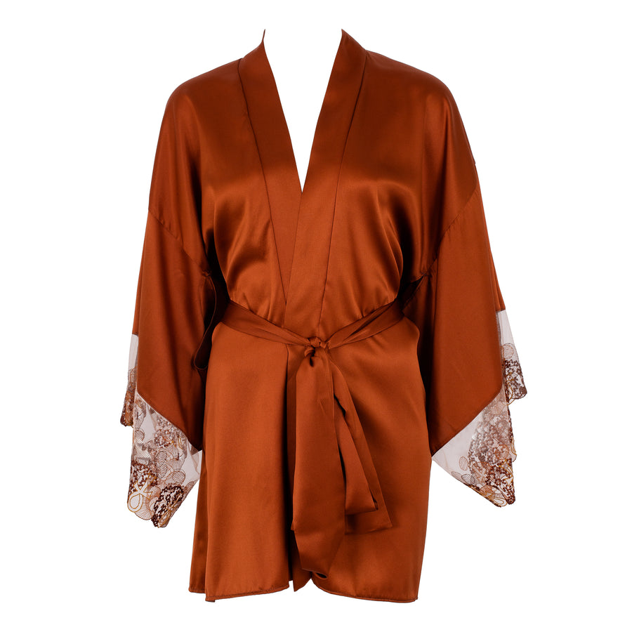 Mawu Copper Silk Kimono_Product_Front_Ihuoma