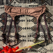 Ma'at Bronze Silk Suspender_flat lay_front_Ihuoma