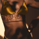 Oshun Silk Embroidery Longline Bralette